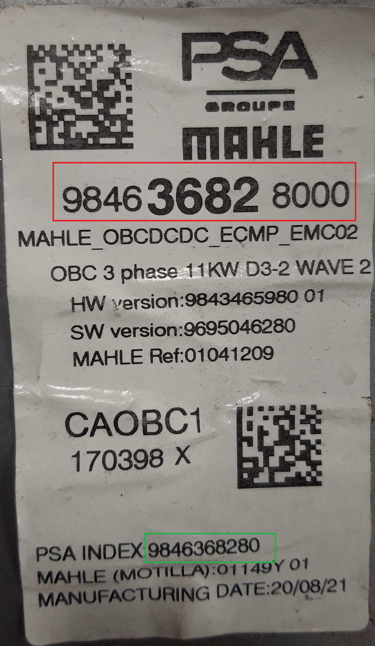 Burton - Corsa-e vanaf 2020 OBC reparatie