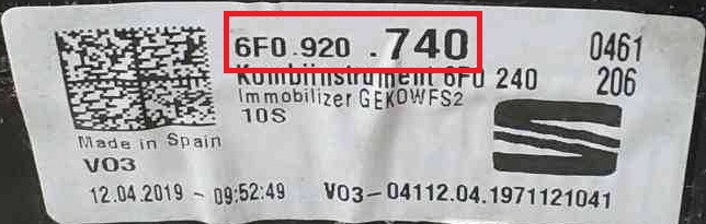 Seat - Arona vanaf 2017 Tellerpaneel reparatie